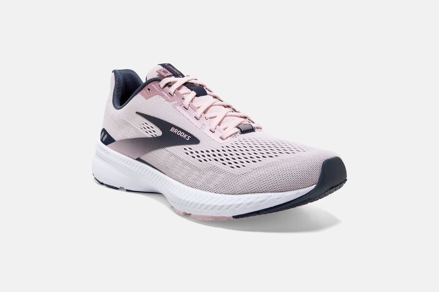 Launch 8 Road Brooks Running Shoes NZ Womens - Pink/Black - JAEFDK-953